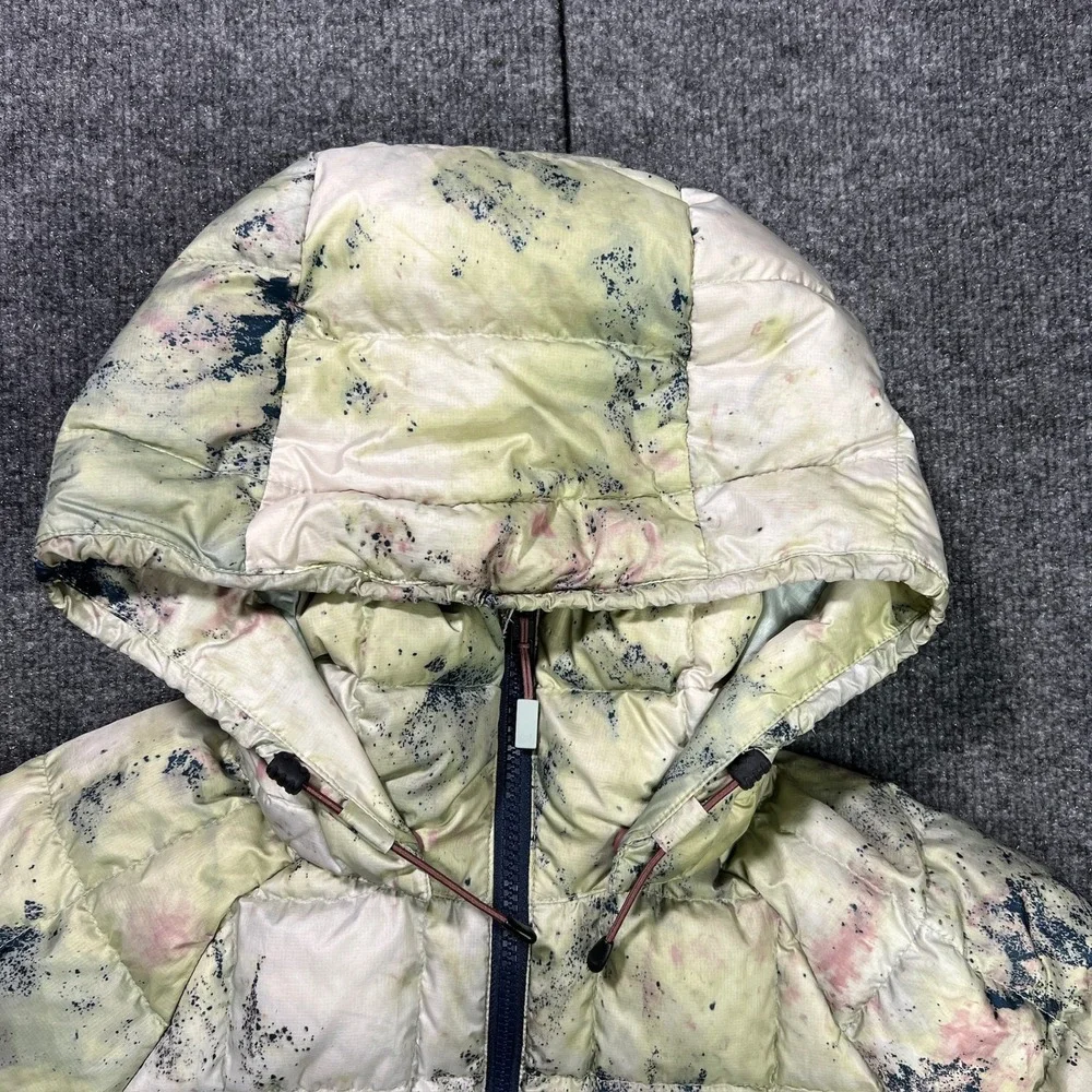 Burton ak Baker Down‎ Jacket Women's XS Green Pink Tie Dye Puffer Hooded 10014
